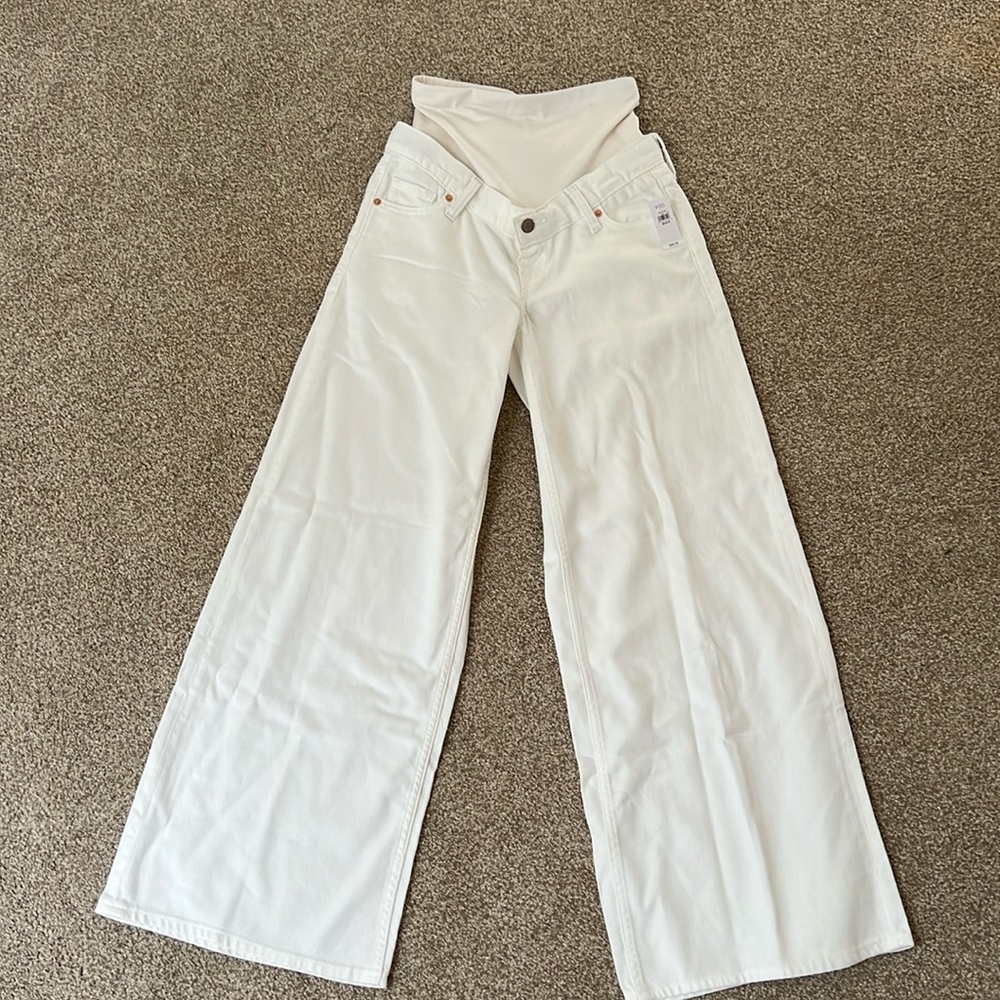 Gap maternity wide leg pants